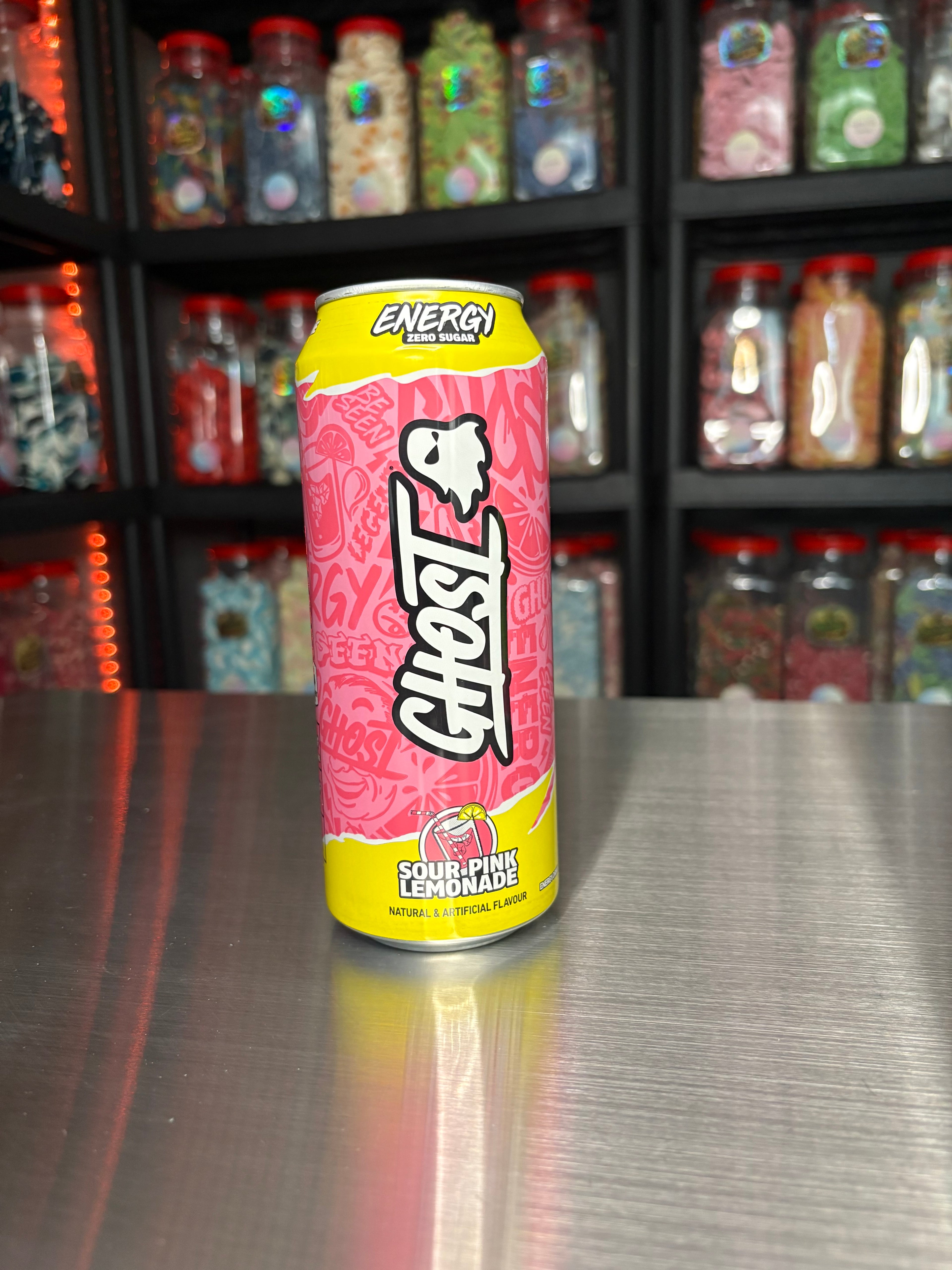 Ghost Pink Lemonade Energy Drink