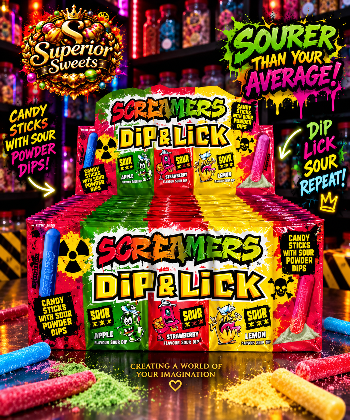 Screamers Dip & Lick