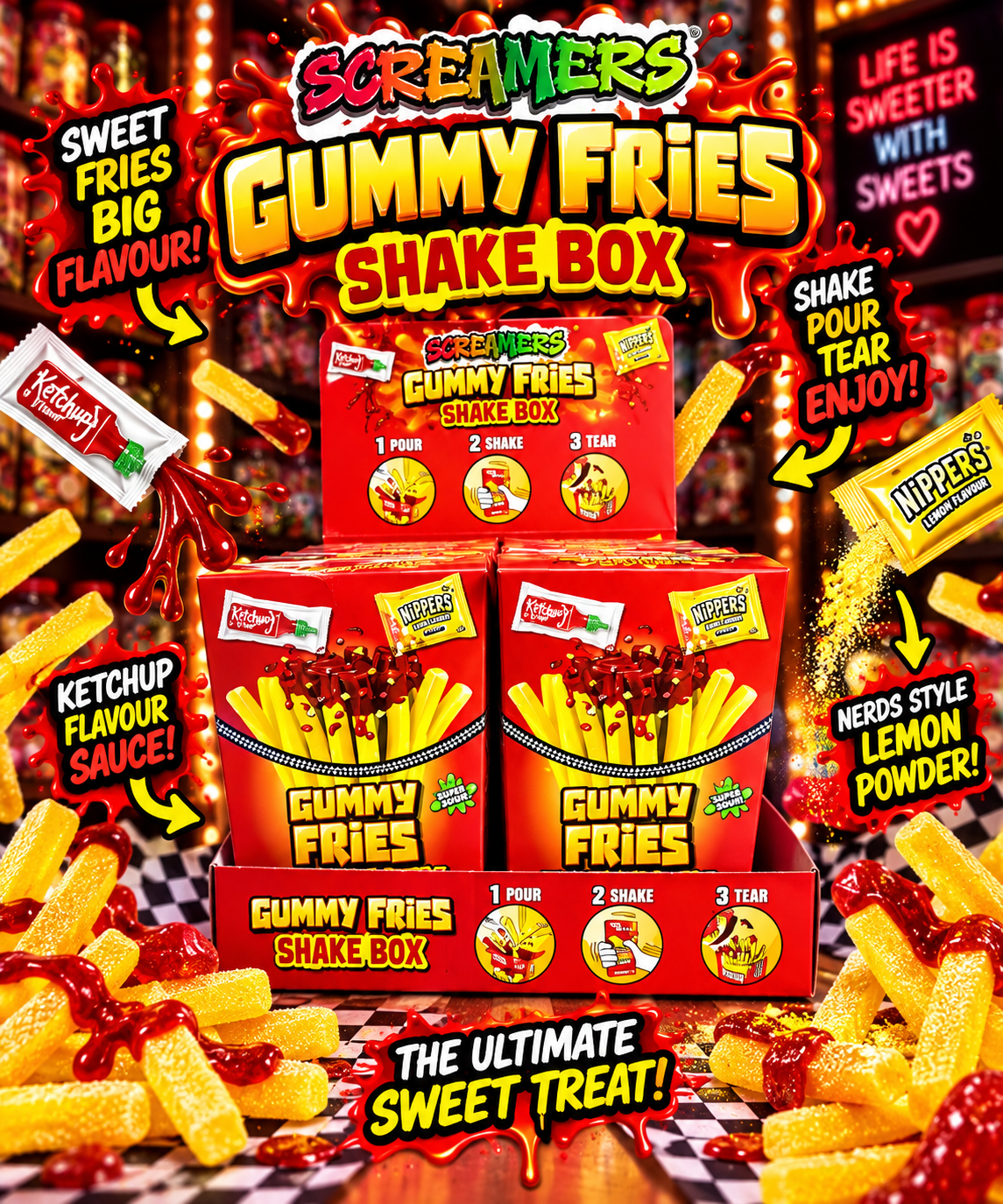 Gummy Fries Shake Box
