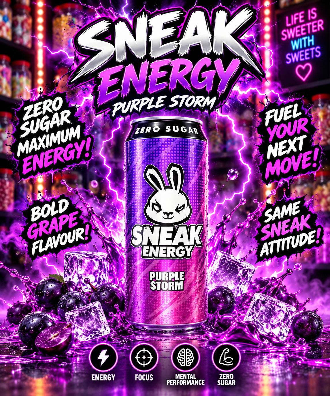 Sneak Energy Purple Storm