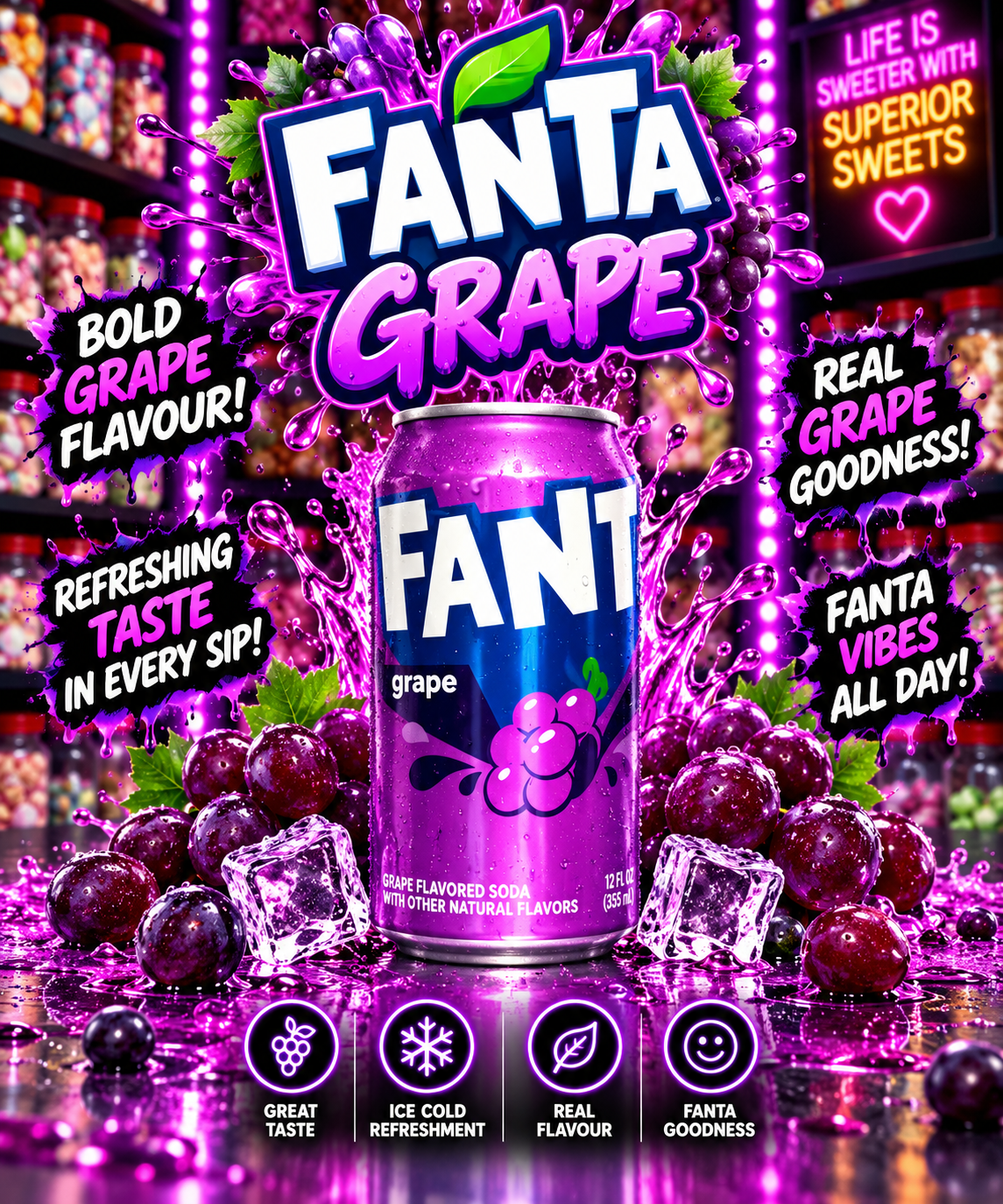Fanta Grape Soda