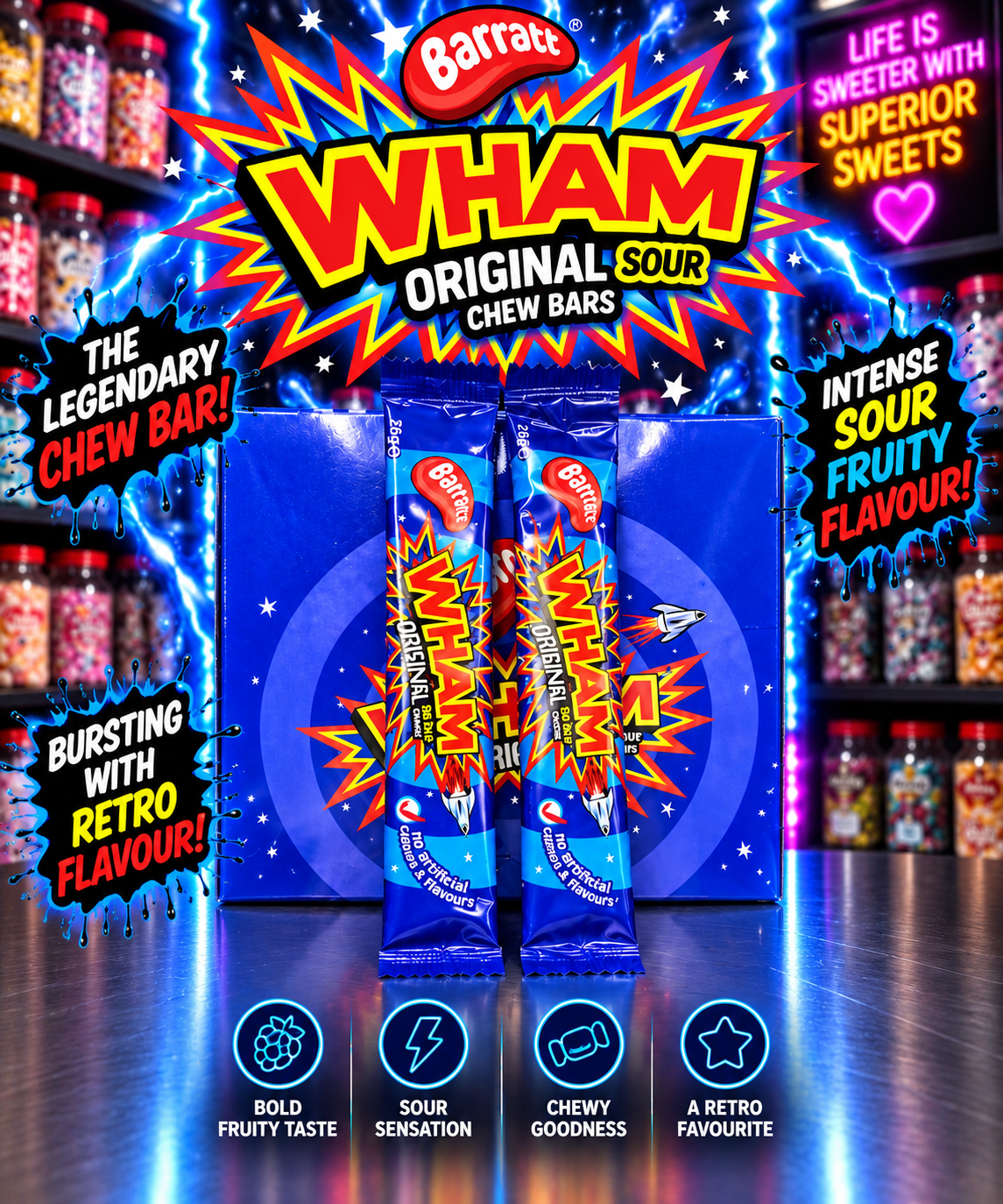 2x Wham Chew Bars